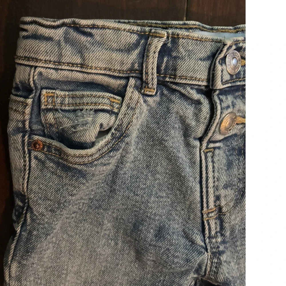 Zara Baby Boys Distressed Jeans Medium Wash‎ Frayed Hem 12-18 Months 86cm